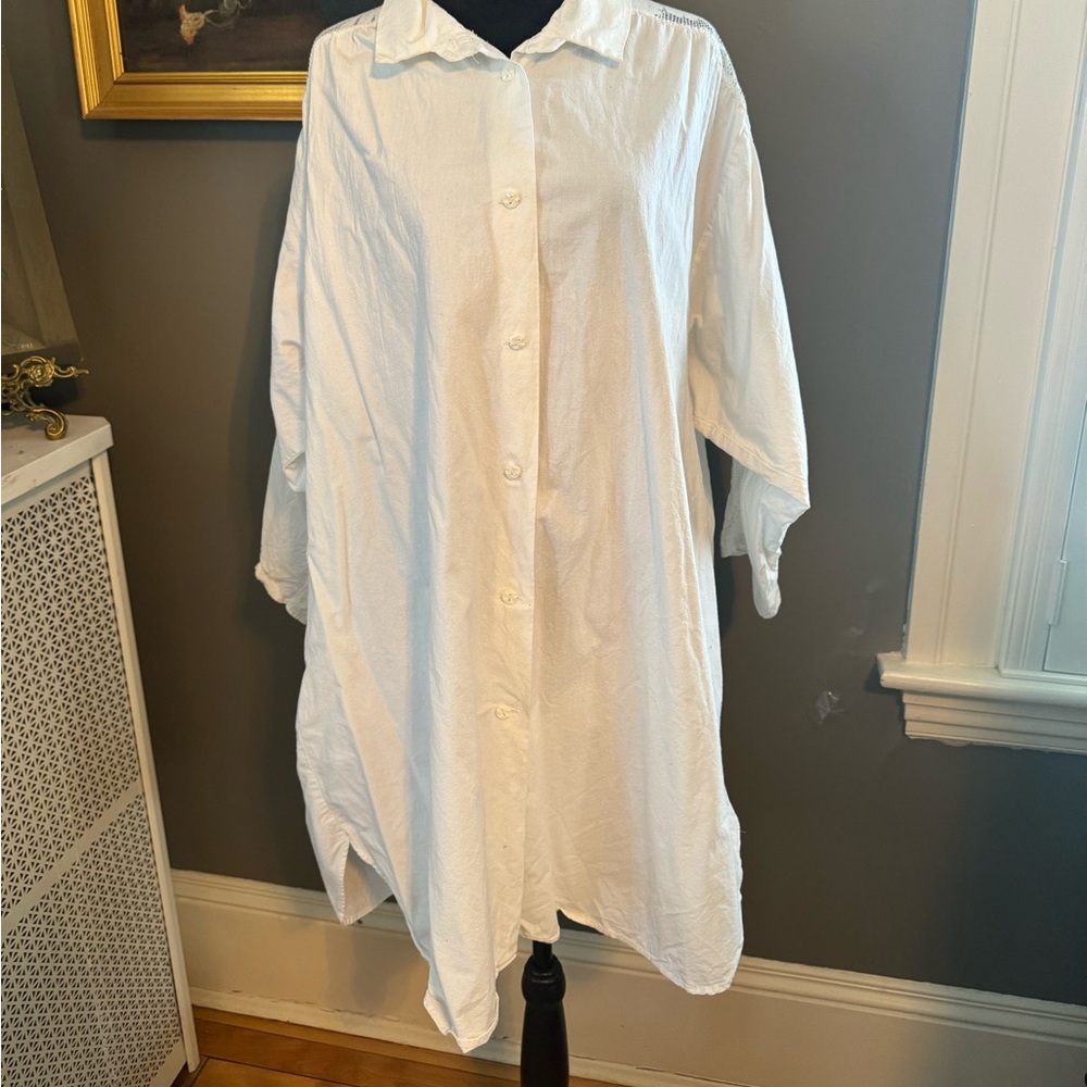 Vintage cotton blouse, Victorian style